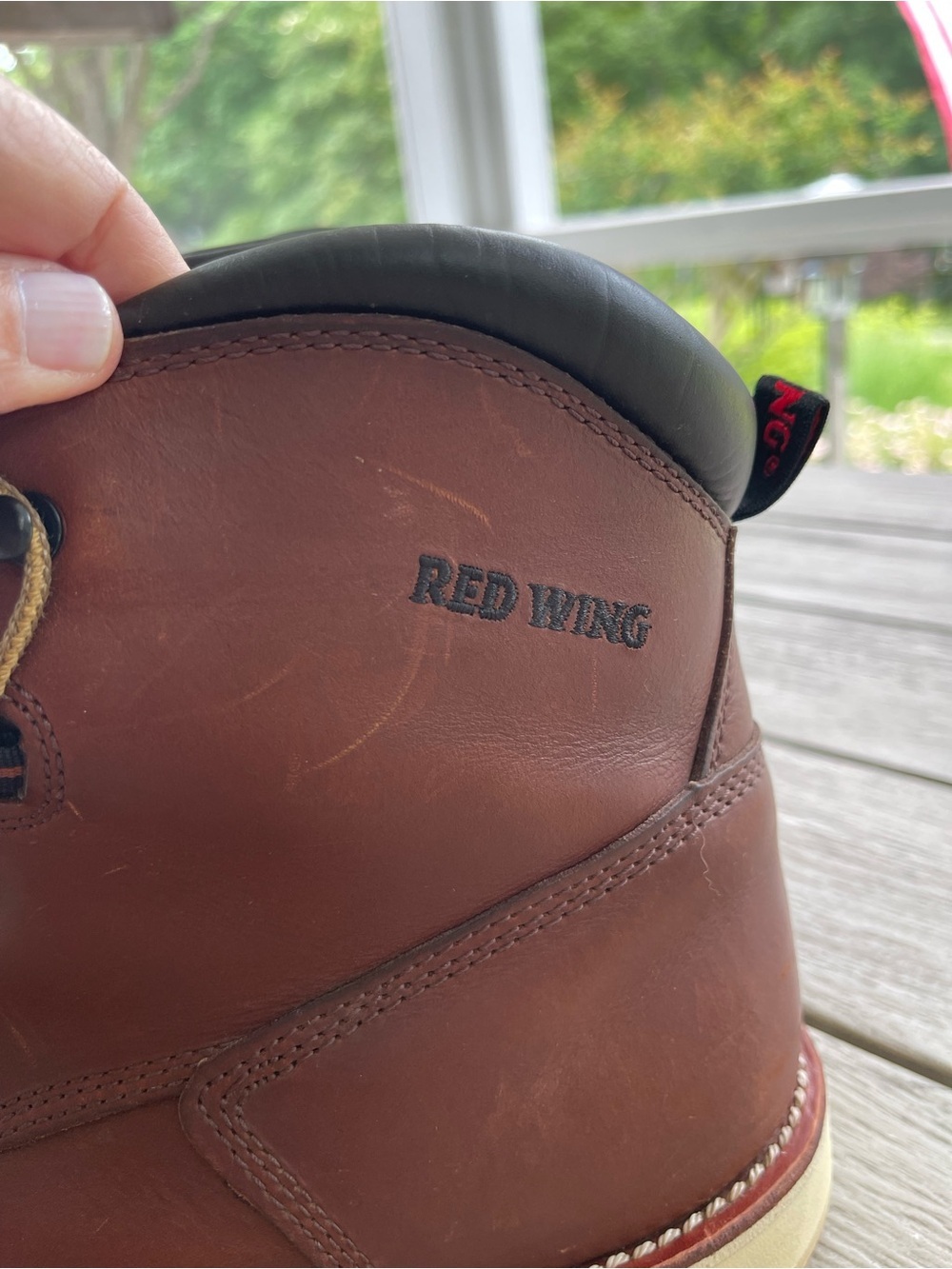 Red Wing Traction Tred Men’s Waterproof Safety Toe 6” Leather Boots size 13 D - Picture 3 of 9